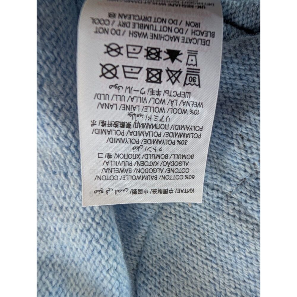 NWT Mini Boden Festive Crochet Cardigan in Pebble Blue, 4-5Y (V5) - Picture 4 of 5